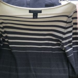 LAUREN Ralph Lauren Striped Knee-High Dress (M)